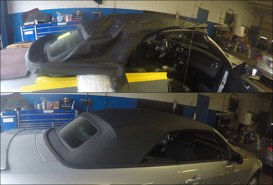 Replacing a convertible top